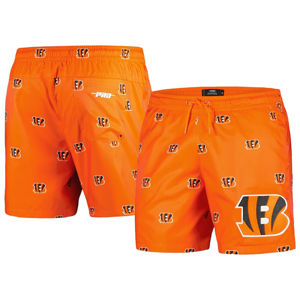 Cincinnati Bengals Pro Standard Allover Print Mini Logo Shorts