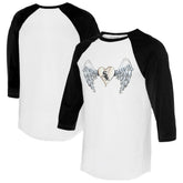 Chicago White Sox Tiny Turnip Women's Angel Wings 3/4-Sleeve Raglan T-Shirt | MLB Near me