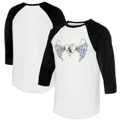 Chicago White Sox Tiny Turnip Women's Angel Wings 3/4-Sleeve Raglan T-Shirt | MLB Near me