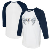 Detroit Tigers Tiny Turnip Women's Angel Wings 3/4-Sleeve Raglan T-Shirt | MLB Near me