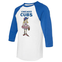 Chicago Cubs Tiny Turnip Women's Babes 3/4-Sleeve Raglan T-Shirt | MLB For sale