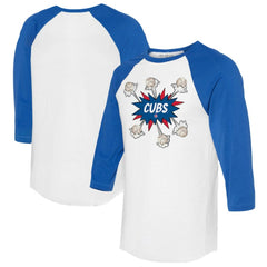 Chicago Cubs Tiny Turnip Women's Baseball Pow 3/4-Sleeve Raglan T-Shirt | MLB Shop