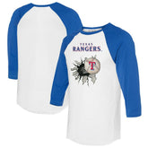 Texas Rangers Tiny Turnip Women's Baseball Tear 3/4-Sleeve Raglan T-Shirt | MLB On Sale