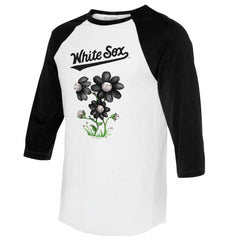 Chicago White Sox Tiny Turnip Women's Blooming Baseballs 3/4-Sleeve Raglan T-Shirt | MLB Near me