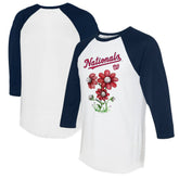 Washington Nationals Tiny Turnip Women's Blooming Baseballs 3/4-Sleeve Raglan T-Shirt | MLB Online
