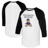 Colorado Rockies Tiny Turnip Women's Teddy Boy 3/4-Sleeve Raglan T-Shirt | MLB Shop