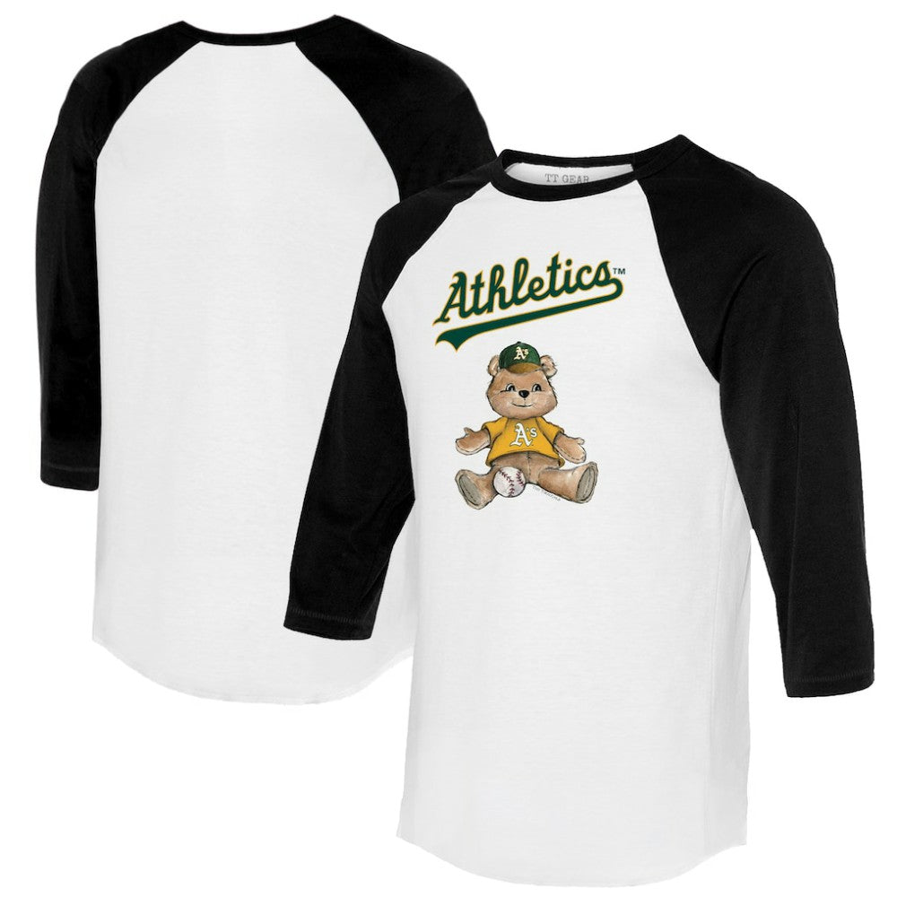 Athletics Tiny Turnip Women's Teddy Boy 3/4-Sleeve Raglan T-Shirt | MLB Outlet