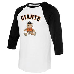 San Francisco Giants Tiny Turnip Women's Teddy Boy 3/4-Sleeve Raglan T-Shirt | MLB For sale