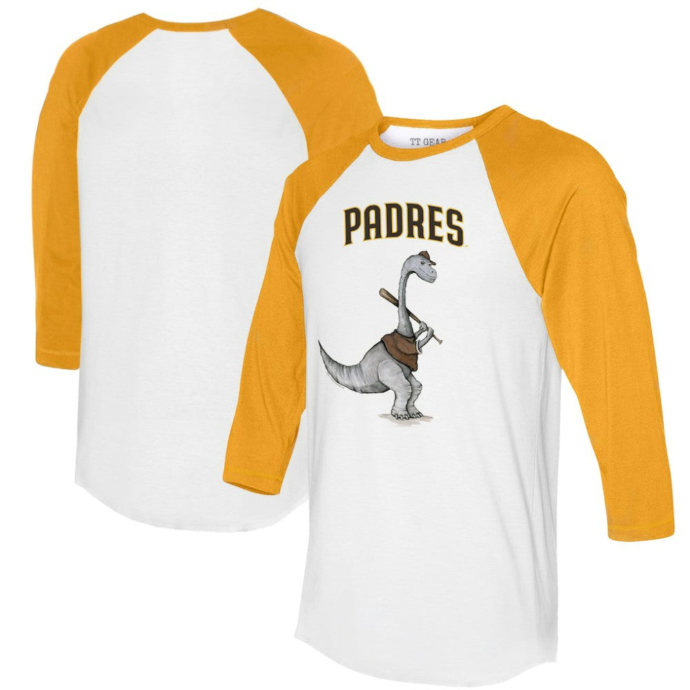 San Diego Padres Tiny Turnip Women's Bronto 3/4-Sleeve Raglan T-Shirt | MLB New