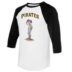 Pittsburgh Pirates Tiny Turnip Women's Bubbles 3/4-Sleeve Raglan T-Shirt | MLB Outlet