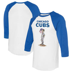 Chicago Cubs Tiny Turnip Women's Bubbles 3/4-Sleeve Raglan T-Shirt | MLB Outlet
