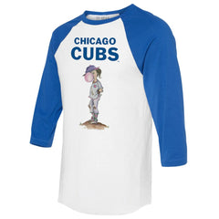 Chicago Cubs Tiny Turnip Women's Bubbles 3/4-Sleeve Raglan T-Shirt | MLB Outlet