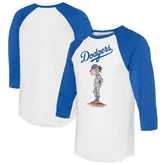 Los Angeles Dodgers Tiny Turnip Women's Bubbles 3/4-Sleeve Raglan T-Shirt | MLB Shop