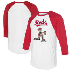 Cincinnati Reds Tiny Turnip Women's Caleb 3/4-Sleeve Raglan T-Shirt | MLB Discount