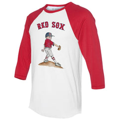 Boston Red Sox Tiny Turnip Women's Clemente 3/4-Sleeve Raglan T-Shirt | MLB Online