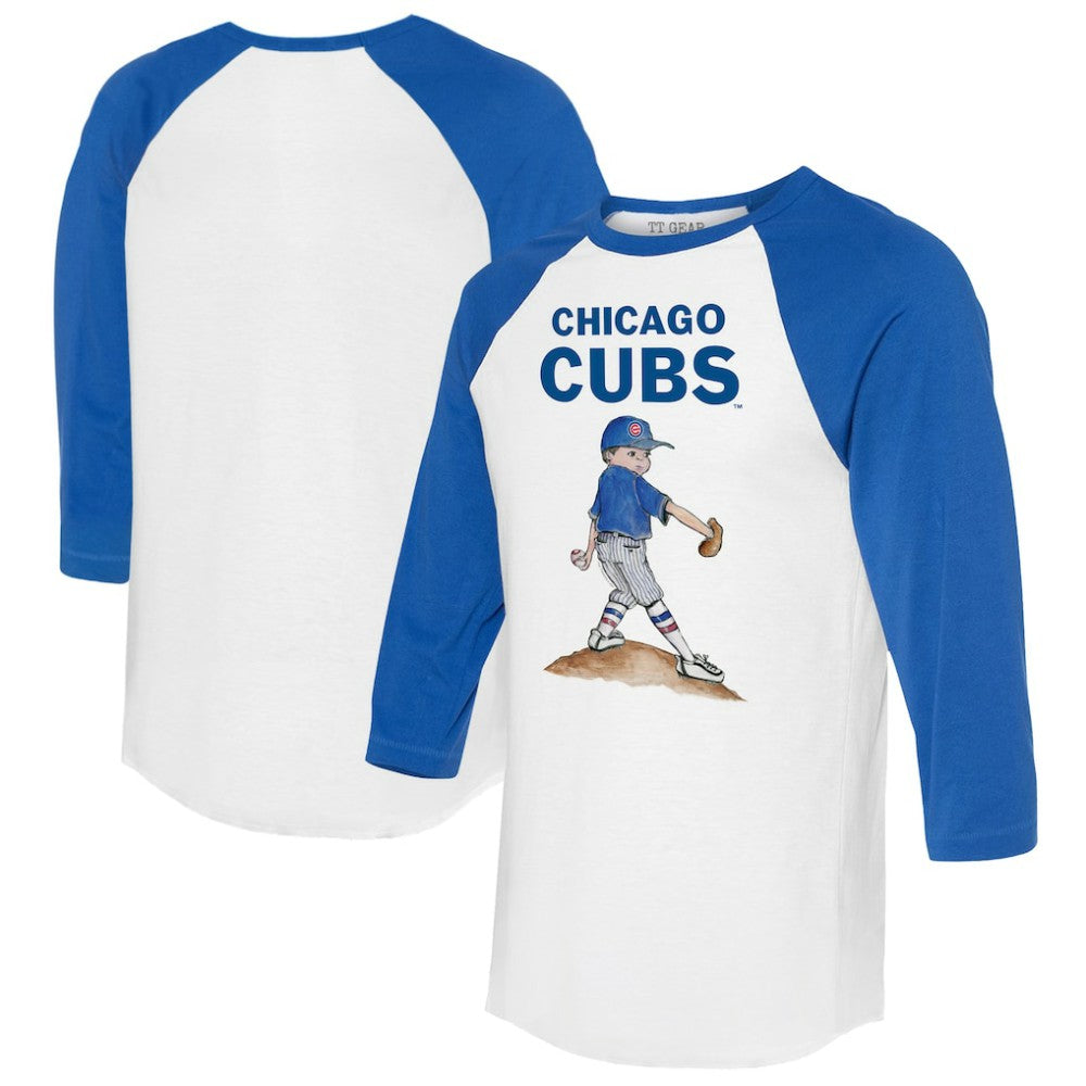 Chicago Cubs Tiny Turnip Women's Clemente 3/4-Sleeve Raglan T-Shirt | MLB Outlet