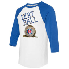 Chicago Cubs Tiny Turnip Women's Dirt Ball 3/4-Sleeve Raglan T-Shirt | MLB On Sale