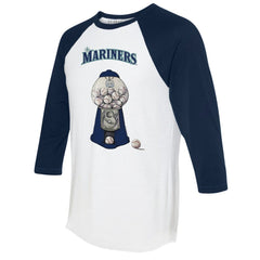 Seattle Mariners Tiny Turnip Women's Gumball Machine 3/4-Sleeve Raglan T-Shirt | MLB Near me