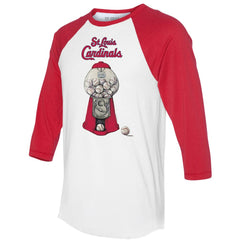 St. Louis Cardinals Tiny Turnip Women's Gumball Machine 3/4-Sleeve Raglan T-Shirt | MLB Near me