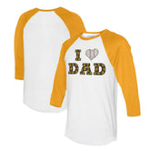 San Diego Padres Tiny Turnip Women's I Love Dad 3/4-Sleeve Raglan T-Shirt | MLB Near me