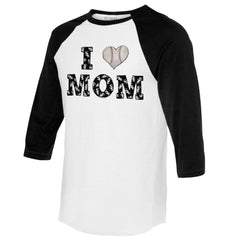 Chicago White Sox Tiny Turnip Women's I Love Mom 3/4-Sleeve Raglan T-Shirt | MLB US