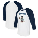 Seattle Mariners Tiny Turnip Women's Kate 3/4-Sleeve Raglan T-Shirt | MLB Discount