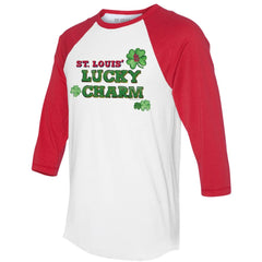 St. Louis Cardinals Tiny Turnip Women's Lucky Charm 3/4-Sleeve Raglan T-Shirt | MLB For sale