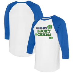 Chicago Cubs Tiny Turnip Women's Lucky Charm 3/4-Sleeve Raglan T-Shirt | MLB Near me