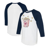 Washington Nationals Tiny Turnip Women's Popcorn 3/4-Sleeve Raglan T-Shirt | MLB Discount