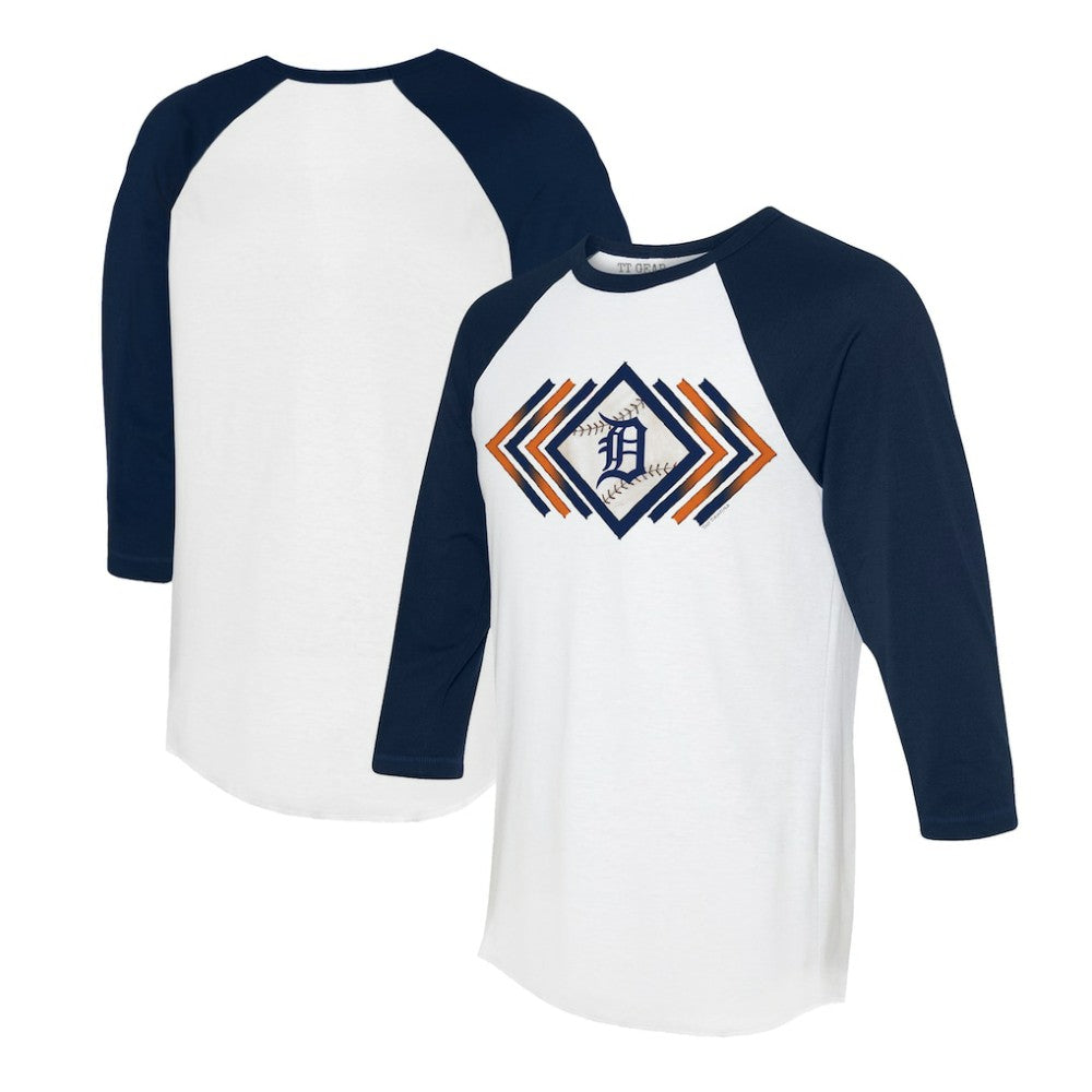 Detroit Tigers Tiny Turnip Women's Prism Arrows 3/4-Sleeve Raglan T-Shirt | MLB Shop