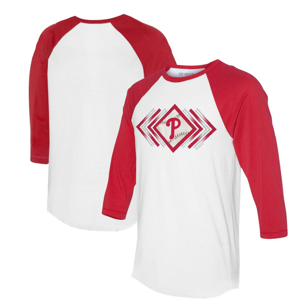 Philadelphia Phillies Tiny Turnip Women's Prism Arrows 3/4-Sleeve Raglan T-Shirt | MLB Discount