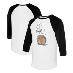 San Francisco Giants Tiny Turnip Women's Spit Ball 3/4-Sleeve Raglan T-Shirt | MLB On Sale