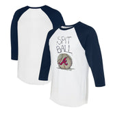 Atlanta Braves Tiny Turnip Women's Spit Ball 3/4-Sleeve Raglan T-Shirt | MLB Shop