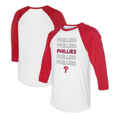 Philadelphia Phillies Tiny Turnip Unisex Stacked 3/4-Sleeve Raglan T-Shirt | MLB Near me