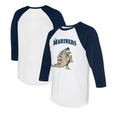 Seattle Mariners Tiny Turnip Unisex Stega 3/4-Sleeve Raglan T-Shirt | MLB Discount