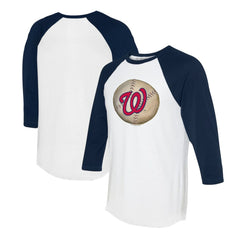Washington Nationals Tiny Turnip Unisex Stitched Baseball 3/4-Sleeve Raglan T-Shirt | MLB On Sale