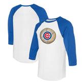 Chicago Cubs Tiny Turnip Unisex Stitched Baseball 3/4-Sleeve Raglan T-Shirt | MLB Sale