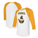 San Diego Padres Tiny Turnip Unisex Sundae Helmet 3/4-Sleeve Raglan T-Shirt | MLB Shop