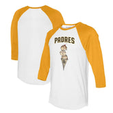 San Diego Padres Tiny Turnip Unisex Triple Scoop 3/4-Sleeve Raglan T-Shirt | MLB Sale