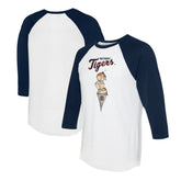 Detroit Tigers Tiny Turnip Unisex Triple Scoop 3/4-Sleeve Raglan T-Shirt | MLB Sale