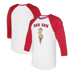 Boston Red Sox Tiny Turnip Unisex Triple Scoop 3/4-Sleeve Raglan T-Shirt | MLB Outlet