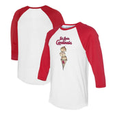 St. Louis Cardinals Tiny Turnip Unisex Triple Scoop 3/4-Sleeve Raglan T-Shirt | MLB For sale