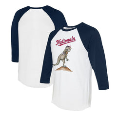 Washington Nationals Tiny Turnip Unisex TT Rex 3/4-Sleeve Raglan T-Shirt | MLB For sale
