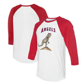 Los Angeles Angels Tiny Turnip Unisex TT Rex 3/4-Sleeve Raglan T-Shirt | MLB Outlet