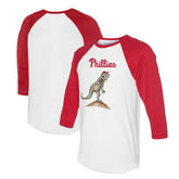 Philadelphia Phillies Tiny Turnip Unisex TT Rex 3/4-Sleeve Raglan T-Shirt | MLB US