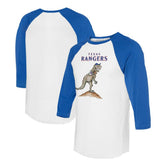 Texas Rangers Tiny Turnip Unisex TT Rex 3/4-Sleeve Raglan T-Shirt | MLB Outlet