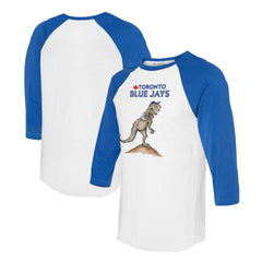 Toronto Blue Jays Tiny Turnip Unisex TT Rex 3/4-Sleeve Raglan T-Shirt | MLB Outlet