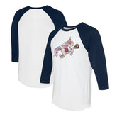 Cleveland Guardians Tiny Turnip Unisex Unicorn 3/4-Sleeve Raglan T-Shirt | MLB US