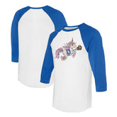 Los Angeles Dodgers Tiny Turnip Unisex Unicorn 3/4-Sleeve Raglan T-Shirt | MLB Online