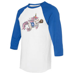 Los Angeles Dodgers Tiny Turnip Unisex Unicorn 3/4-Sleeve Raglan T-Shirt | MLB Online
